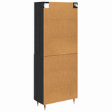 Highboard Black oak 69.5 x 34 x 180 cm Engineered Wood 3416181