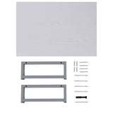 Two Piece Bathroom Furniture Set Ceramic White 279341