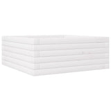 Garden Planter White 60x60x23 cm Solid Wood Pine 847189