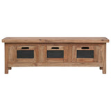 TV Cabinet with 3 Drawers 120x30x40 cm Solid Mahogany Wood 283913