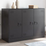 Sideboard Black 99x39x73 cm Steel 841721