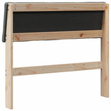 Upholstered Headboard Dark Grey 100 cm Solid Pine Wood 879135