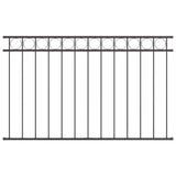 Fence Element ASSEN Grey 170 x 80 cm Steel 42003912