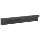 Garden Cover Profile 10 pcs 100 x 5 x 15 cm Steel Anthracite 8012939