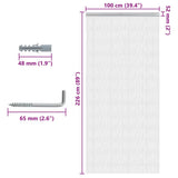 Chain Door Fly Screen 100x226 cm Aluminium 4010016