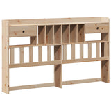 Bookcase Bed without Mattress 180x200 cm Super King Solid Wood Pine 3322802