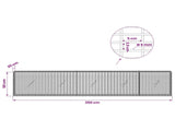 Gabion with 5 mm Wire and 5x2.5 cm Mesh 250x20x50 cm 3463559