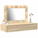 Dressing Table Brown 100 x 40 x 70 cm Engineered Wood 865237