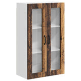 Wall Glass Cabinet LUCCA Old Wood 60 x 31 x 100 cm 885183