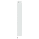 Headboard Cabinet with LED White 140 x 16.5 x 103.5 cm 8006538