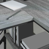 Desk with Drawer Grey Sonoma 120 x 79 x 86.5 cm Engineered Wood 859403