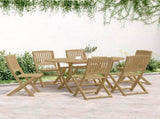 7 Piece Garden Dining Set Solid Wood Acacia 3214240
