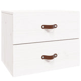 ZNTS Wall-mounted Bedside Cabinet White 50x36x40 cm 820978