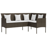 Couch Sofa Brown and Cream White 318586