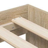 Storage Bed Frame with Storage Sonoma Oak 80 cm Engineered Wood 3335575