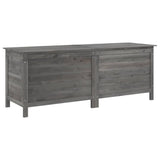 Garden Storage Box Anthracite 150x50x56.5 cm Solid Wood Fir 364758