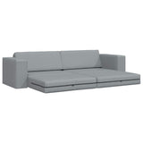 Sofa Bed Light Grey 245 x 78 x 77 cm Fabric 4106715