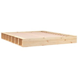 Bed Frame without Mattress 180x200 cm Super King Super King Size Solid Wood 820661