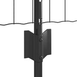Fence with Posts Grey 0.6 x 10 m Steel 3336130