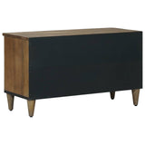 TV Cabinet with Drawer Brown 80 x 33.5 x 46 cm Solid Mango Wood 4018349
