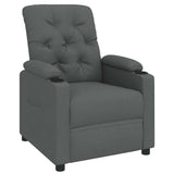 Recliner Chair Dark Grey Fabric 352412