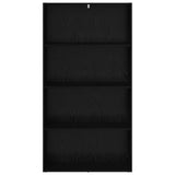 Freestanding Bookshelf Black Oak 80 x 30 x 152 cm 8003718