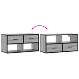 TV Cabinet Grey Sonoma 80x31x39.5 cm Engineered Wood and Metal 848922