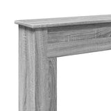 Fireplace Surround Grey Sonoma 75x20x87.5 cm Engineered Wood 854585