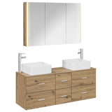 Bathroom Furniture Set 4 pcs Artisan Oak 3406790