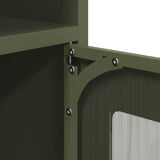 Sideboard Olive Green 100.5x39x107 cm Cold-rolled Steel 853420