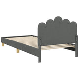 Children's Bed Frame with Headboard Dark Grey 80 x 200 cm 42011050