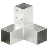 Post Connectors 4 pcs Y Shape Galvanised Metal 71x71 mm 145458