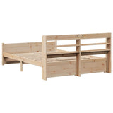 Bed Frame with Headboard without Mattress 140x190 cm 3306754
