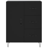 Highboard Black 69.5x34x180 cm Engineered Wood 3189438