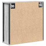 Bathroom Wall Cabinet with Mirror Grey Sonoma 60x21x60 cm 861900