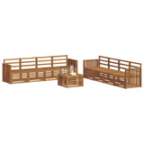 Sofa Sets 9 pcs Natural Solid Acacia Wood 3374564