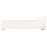 Bed Frame without Mattress with Drawers White Super King 3103575