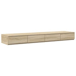 Storage Bed Frame with Drawer Sonoma Oak 236.5 x 160 x 31.5 cm 3335655