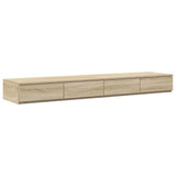 Storage Bed Frame with Drawer Sonoma Oak 160 cm Engineered Wood 3335655