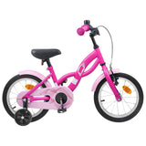 Kids Bike 12 Inches for 2-4 Years Old Dark Pink 42009667