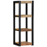 Wall Shelf 35x35x100 cm Solid Rough Wood Mango 4015935
