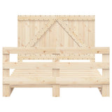 Bed Frame without Mattress with Headboard 160x200 cm Solid Wood 3281559