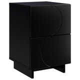 Bedside Cabinet Black 33.5 x 34.5 x 50 cm Engineered Wood 8011389
