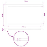 Rectangular Table Top 110 x 70 x 3 cm Rectangular 938303