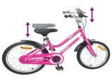 Kids Bike 18 Inches for 5-7 Years Old Pink Black 42009243