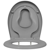 Toilet Seat Grey 47 x 37 x 4 cm Duroplast 42002351