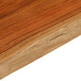 Table Top 90x40x3.8 cm Rectangular Solid Wood Acacia Live Edge 370635