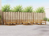 Outdoor Sofa Set 9 pcs Natural Solid Acacia Wood 3368047