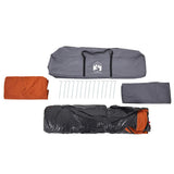 Family Tent Dome 8-Person Grey and Orange Quick Release 4004238