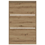 Shoe Cabinet Artisan Oak 80 x 21 x 125.5 cm Engineered Wood 869103